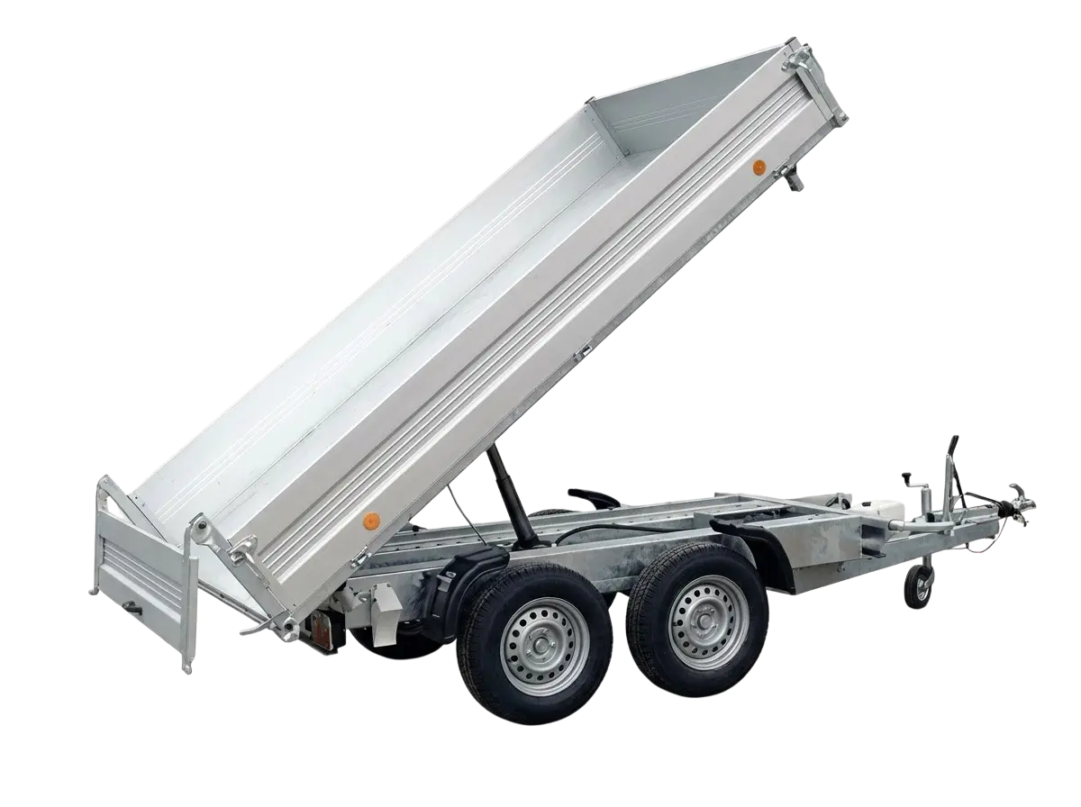 Přívěs valník štěrk sklopný (2000kg náklad)
